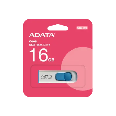 ADATA C008 USB 2.0 16GB Retractable Capless Flash Drive